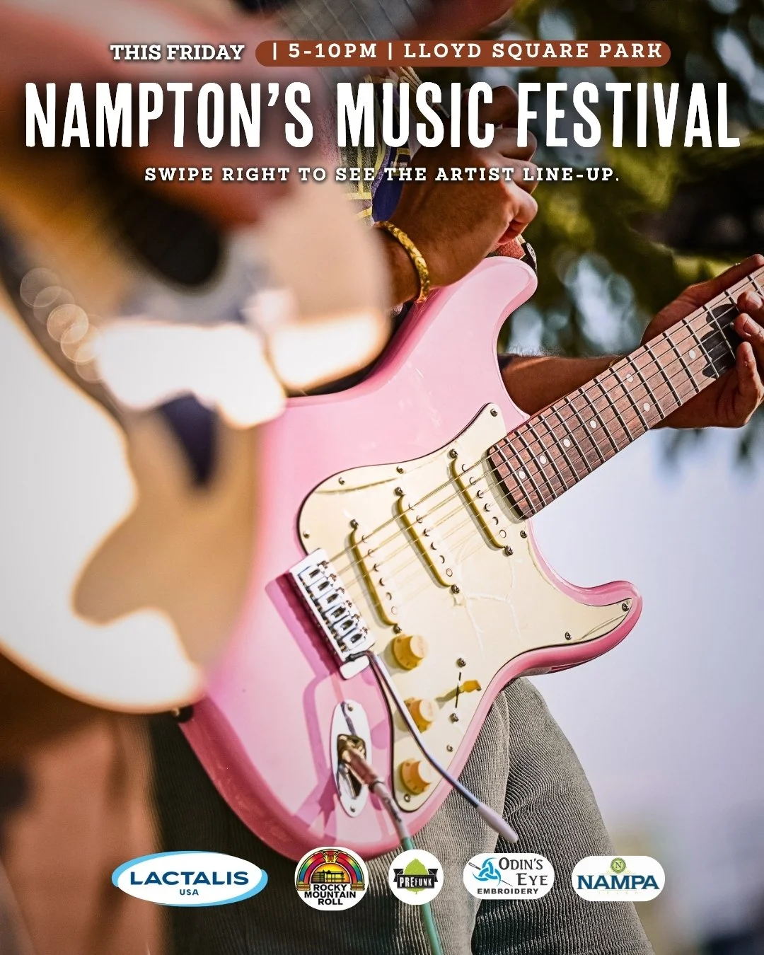 THIS FRIDAY 🎉
-
IT&rsquo;S FREE.
IT&rsquo;S ALL AGES.
AND IT&rsquo;S DOWNTOWN NAMPA. ❤️
-
📅 Friday, September 4
⏰ 5&ndash;10 PM
📍 Lloyd Square Park

🪑 Bring your lawn chairs and blankets, grab some food from our vendors, bring the family, and set