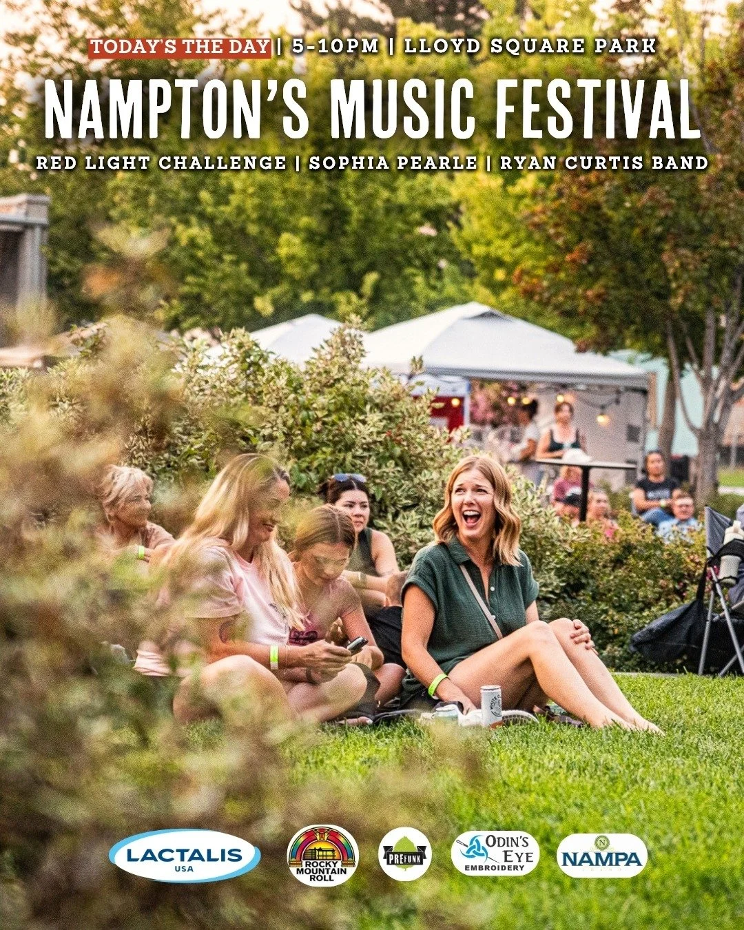 TODAY'S THE DAY! 🎉

Our 3rd Annual Nampton's Music Festival is tonight from 5:00-10:00pm and we're SO EXCITED! 

Reminder, this event is OPEN to the public and for ALL AGES! 

Vendors, food trucks, and tokens (purchase at the Ticket Booth, must be 2