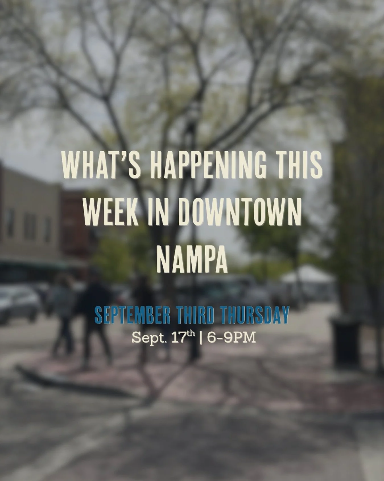 It&rsquo;s that time already! 🍂 Third Thursday is happening this week along with some other great things here in Downtown Nampa. 

Tag a business you love to see what they&rsquo;ve got going on. 

#downtownnampa #localevents #nampaevents #nampaidaho