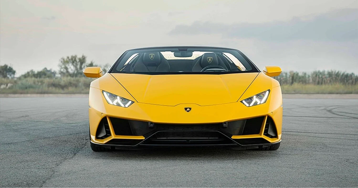Lamborghini Huracán amarillo, coche de lujo para alquilar en España