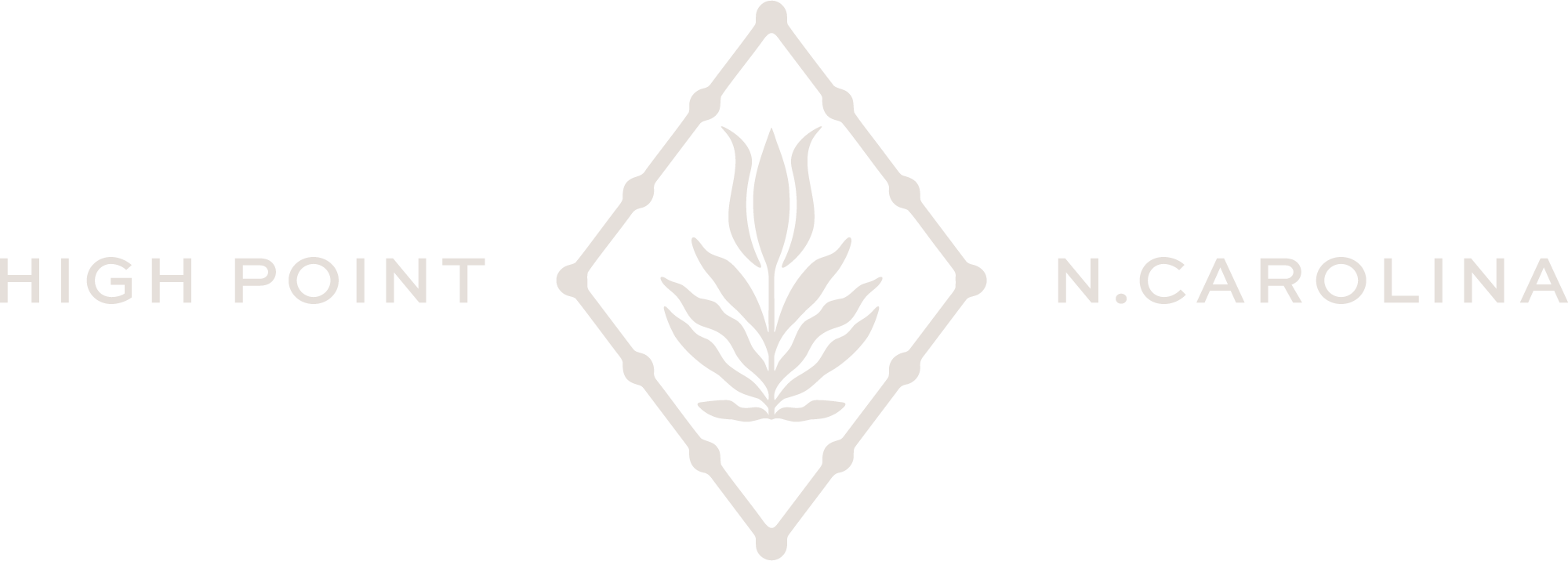 Minimalist Visceral by Design logo with floral emblem and High Point, North Carolina typography