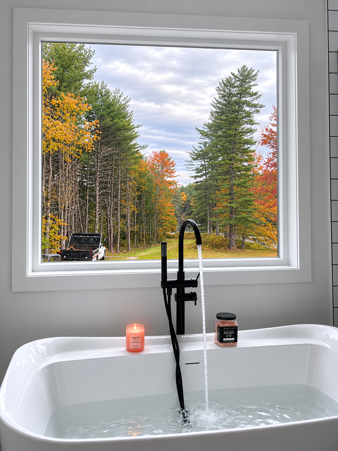 Custom Master Bath with Breathtaking View