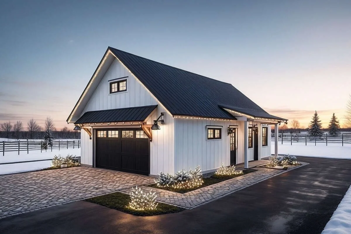 ADU with Garage and Metal Roof