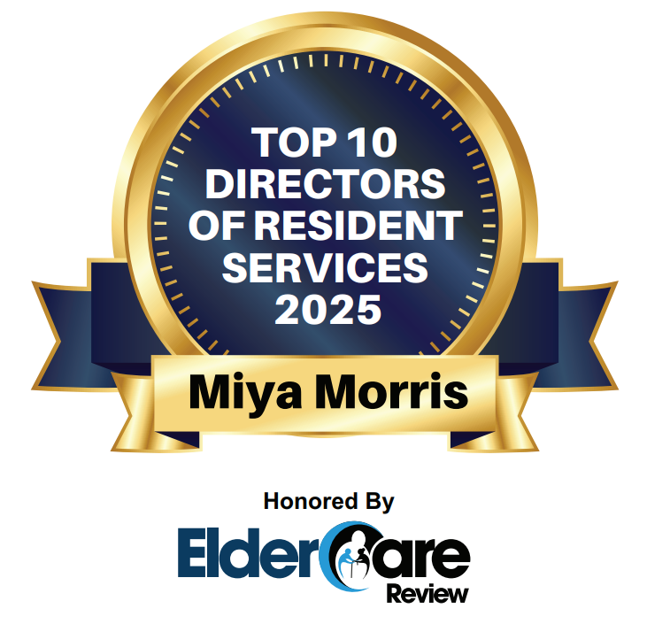 ElderCare Review Honors Miya Morris as a Top 10 Director of Resident Services