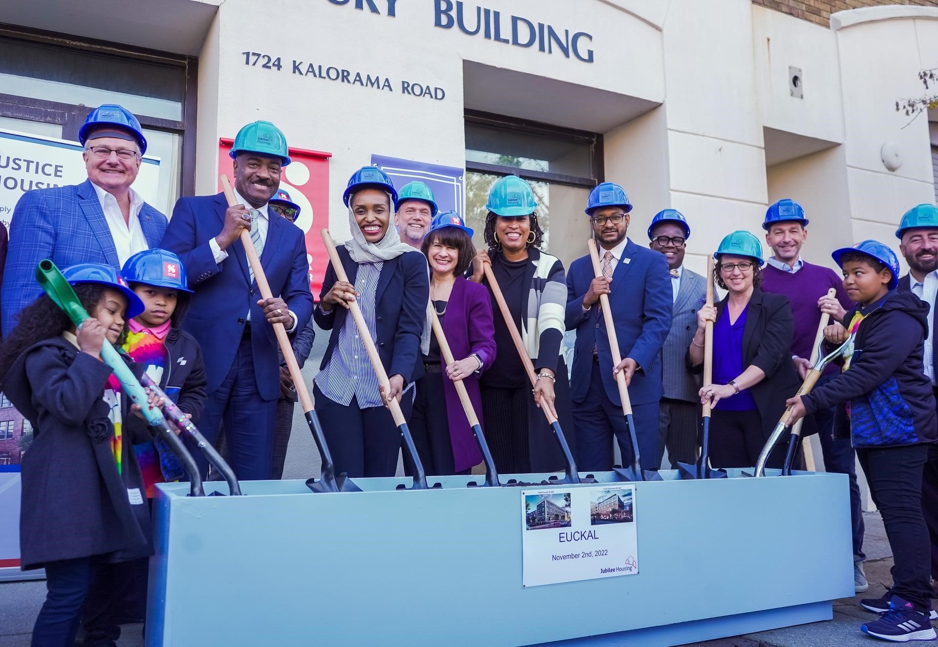 Mayor Muriel Bowser, Other Regional Leaders Break Ground on EucKal Project with Jubilee Housing and Sitar Arts Center