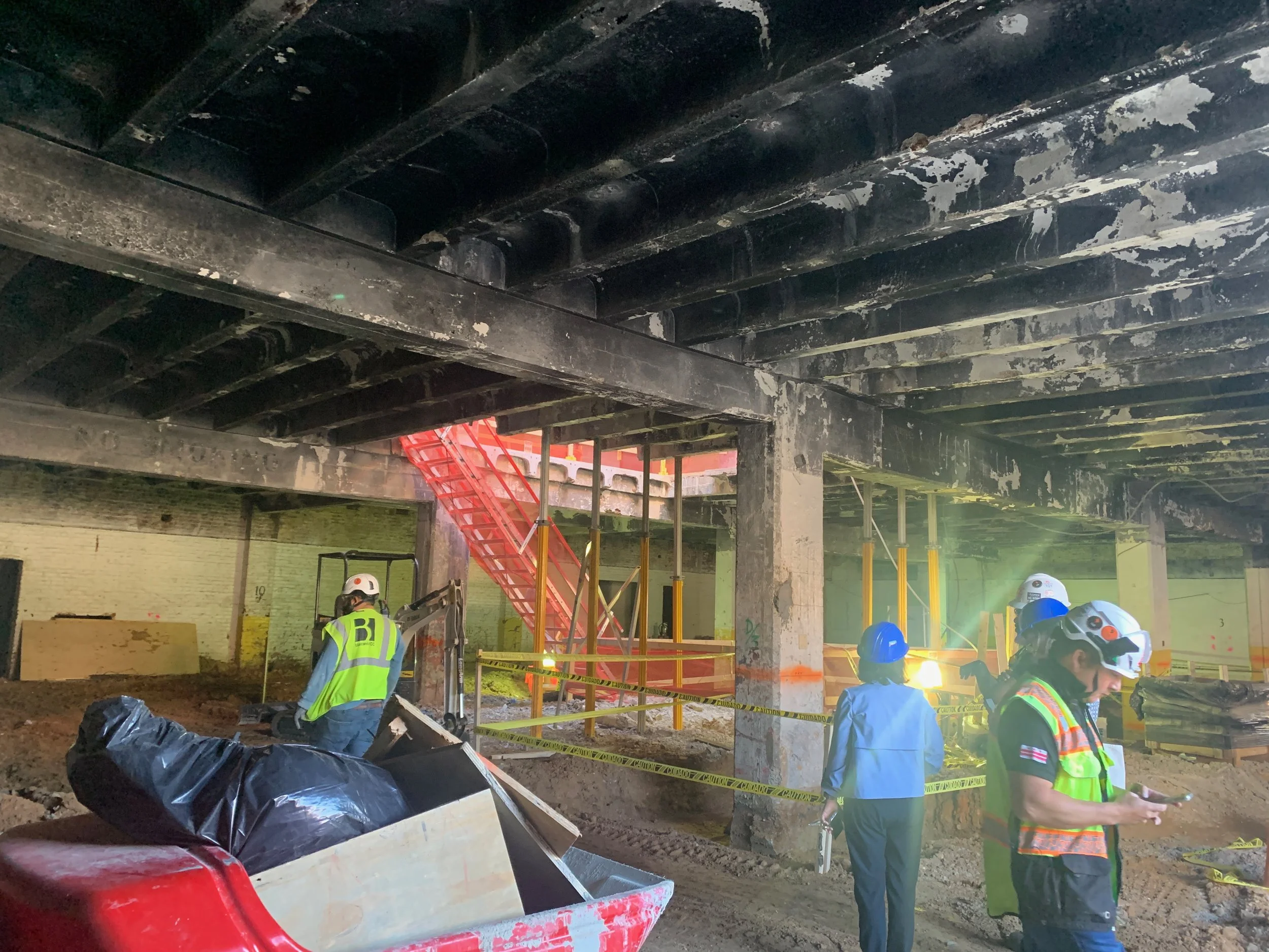 Inside TransCentury building pre-renovation