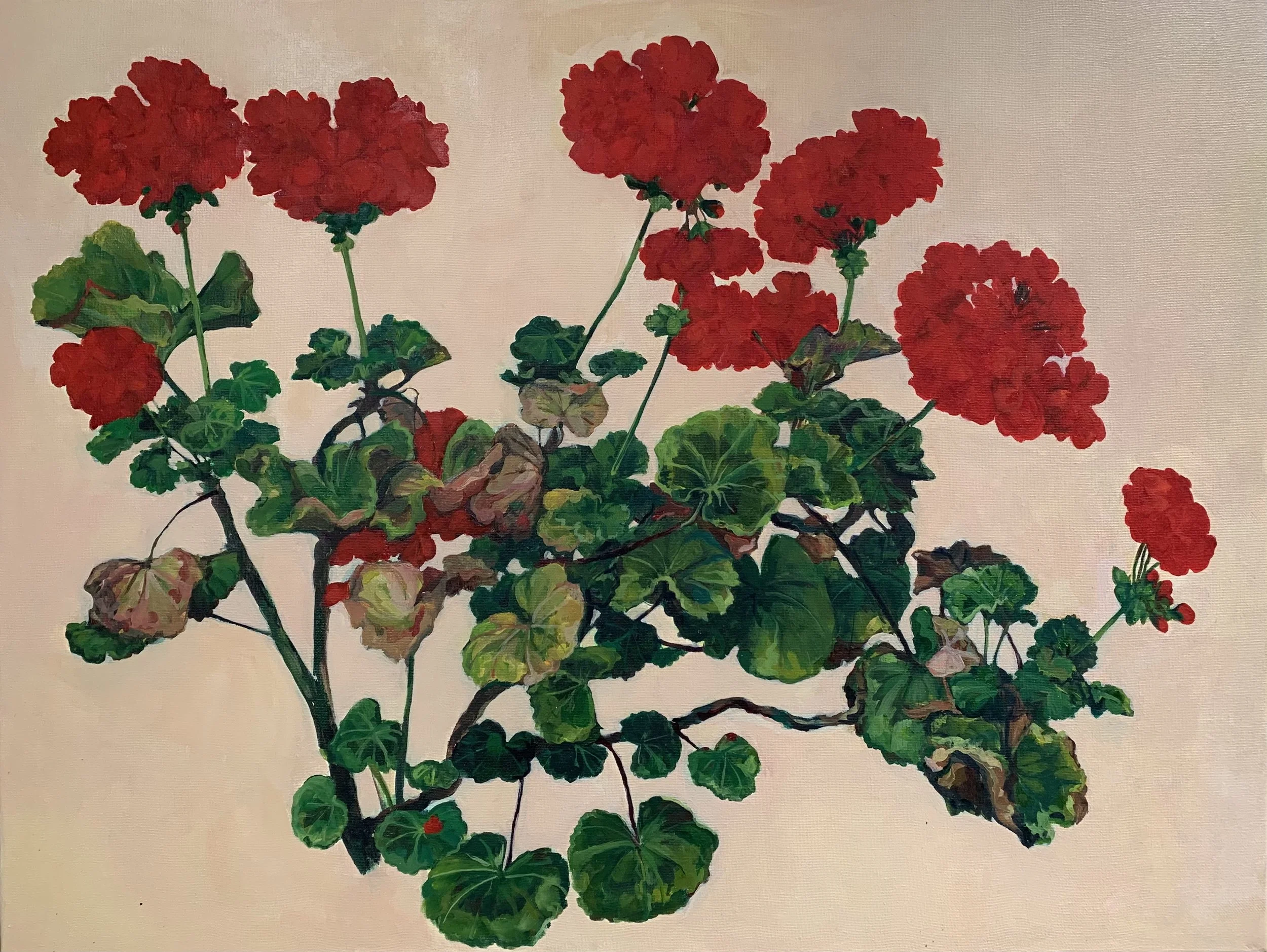 Big Geraniums
oil on canvas 50cm x 60cm
£600 SOLD