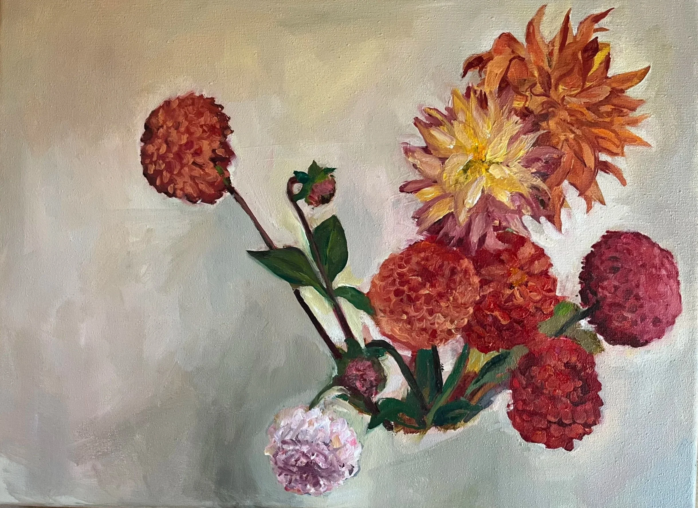 Dahlia Life
oil on canvas
29.5 cm x40 cm