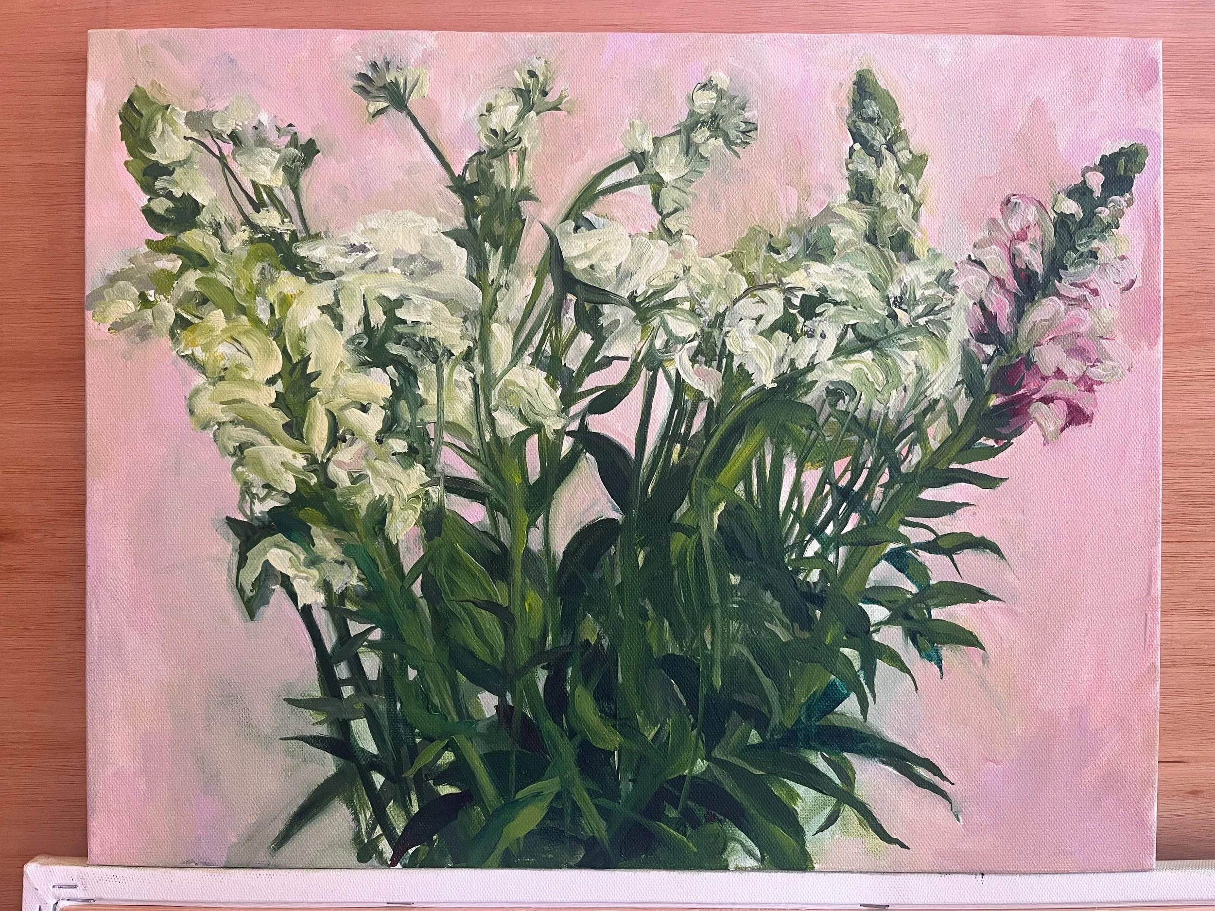 Pink Bunch
oil on canvas 35.5cm x 45.5cm
£450