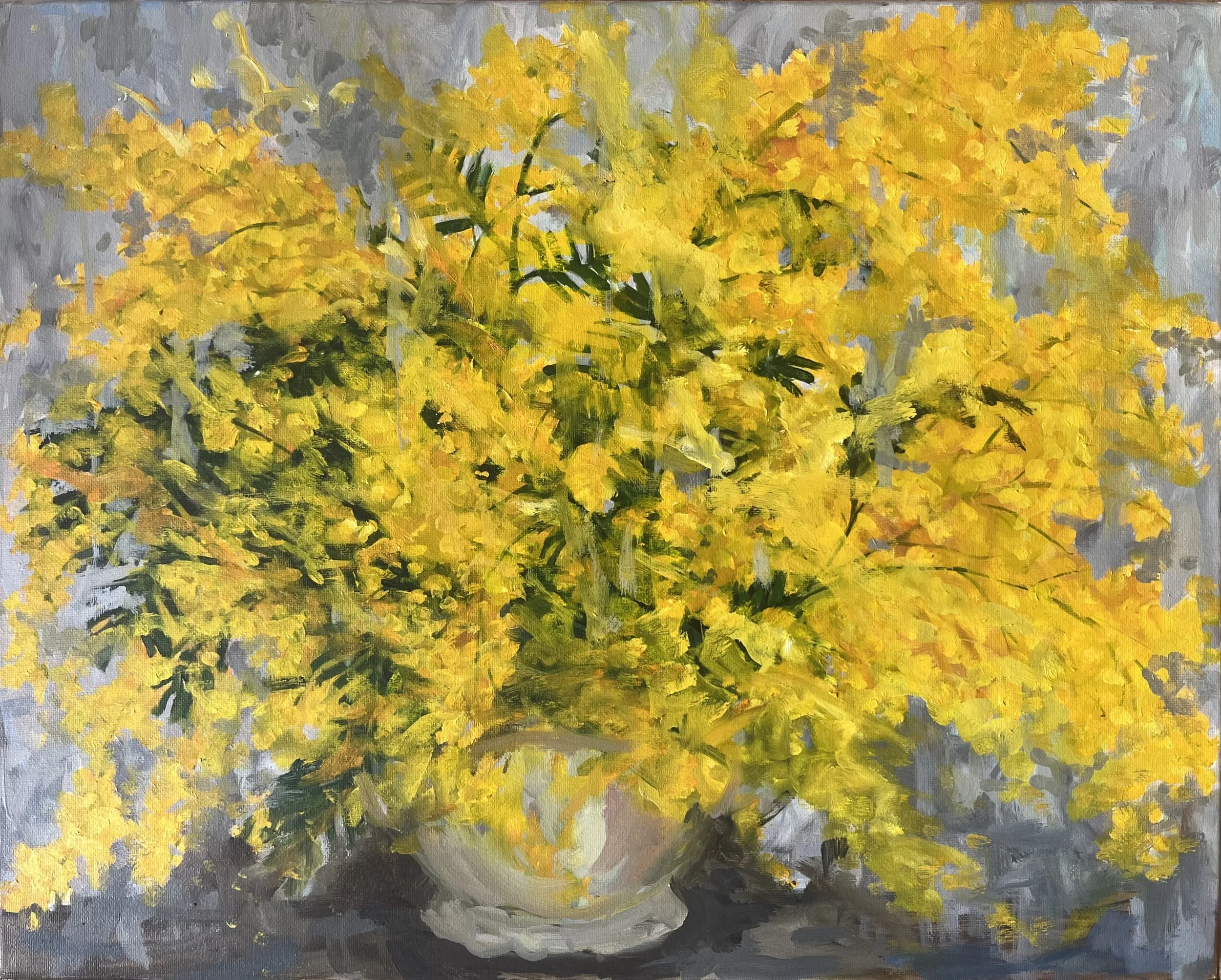 Mimosa Burst
oil on canvas 50 cm x 40 cm
£450