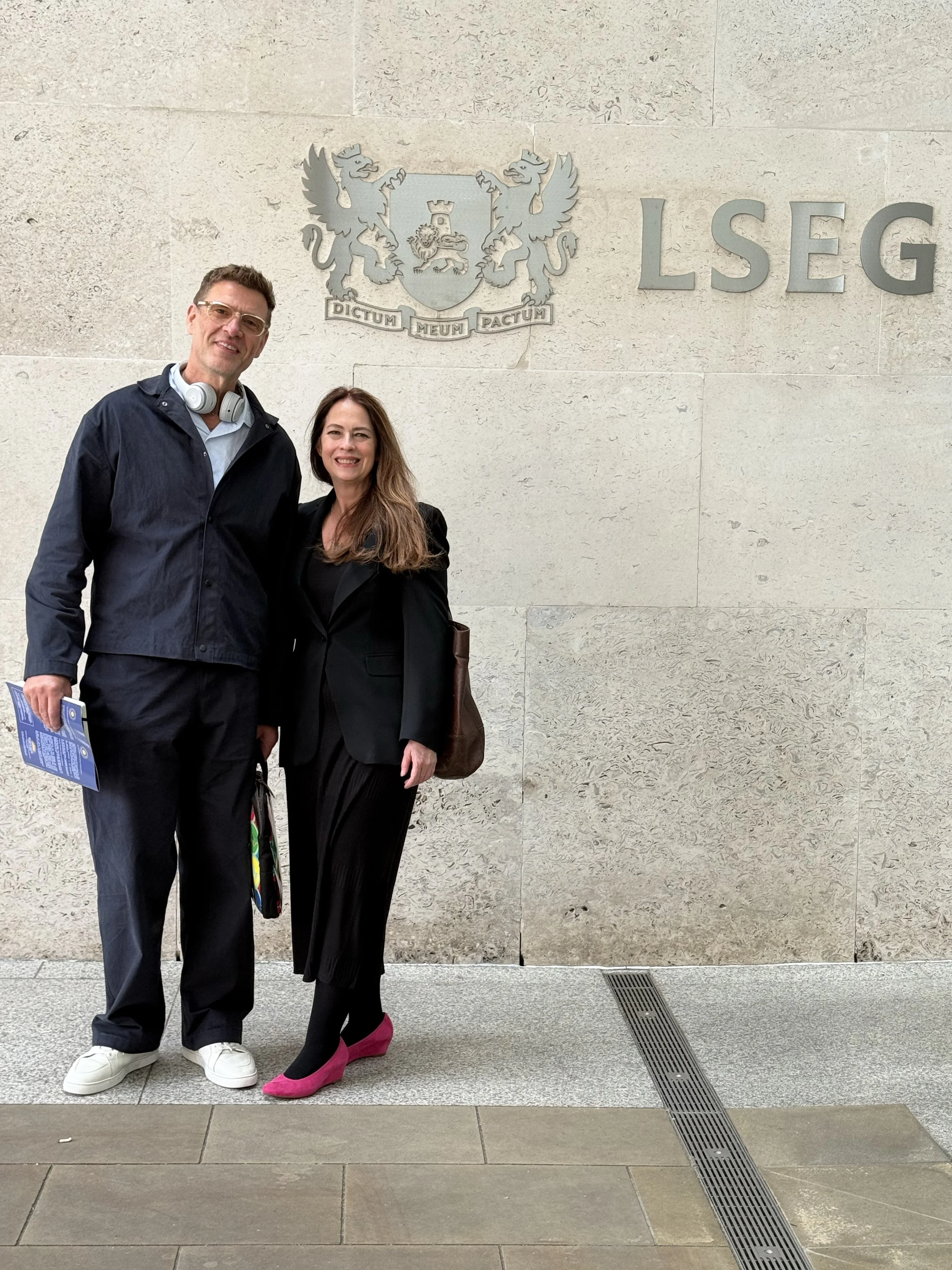 Jasmine & Piers at the London Stock Exchange