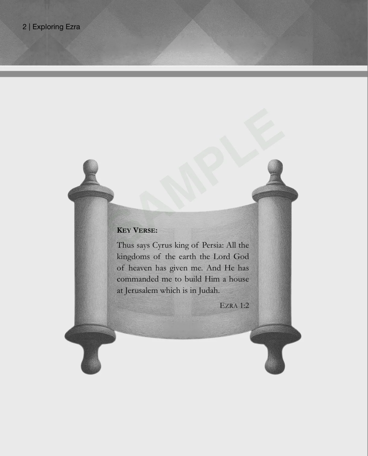 Exploring Ezra Sample Lesson 1 - Key Verse