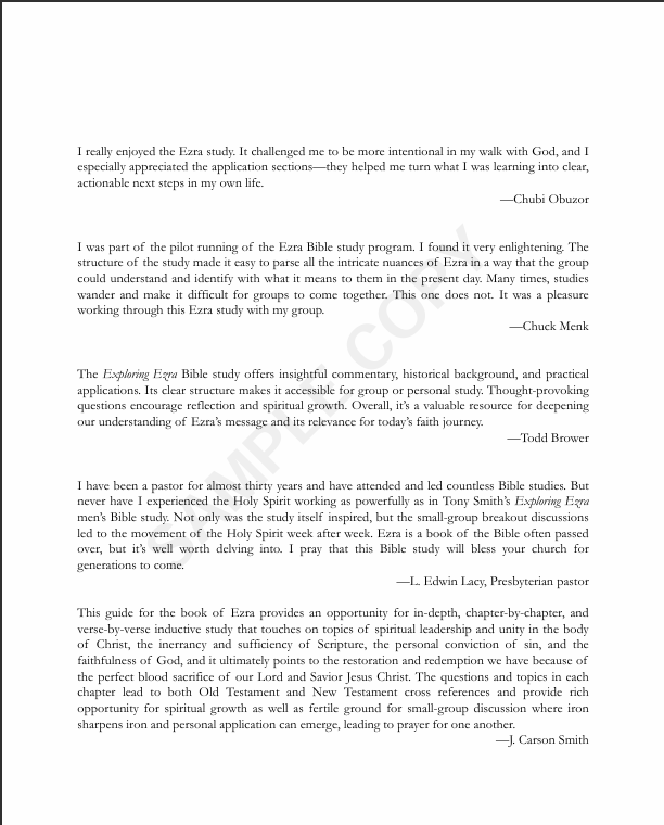 Exploring Ezra Testimonials 2