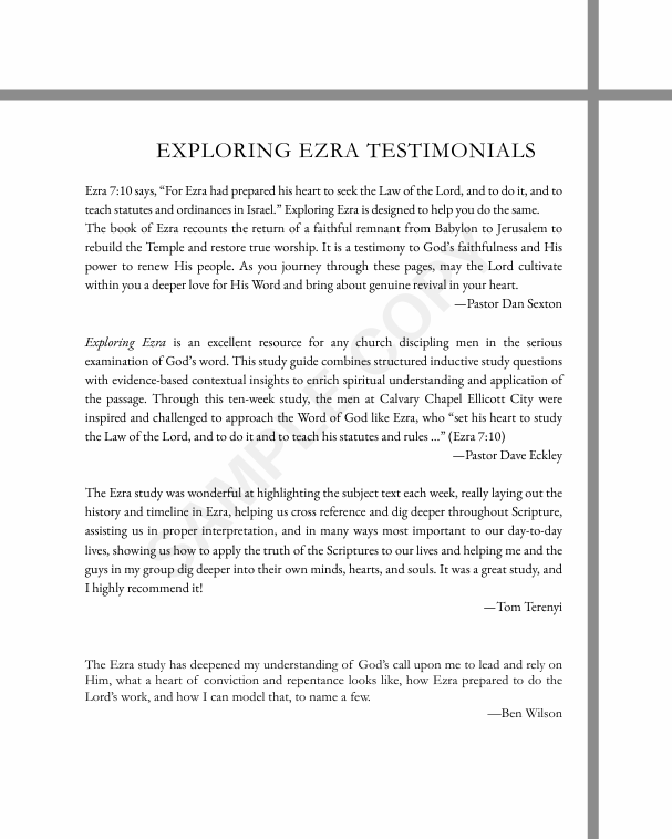 Exploring Ezra Testimonials