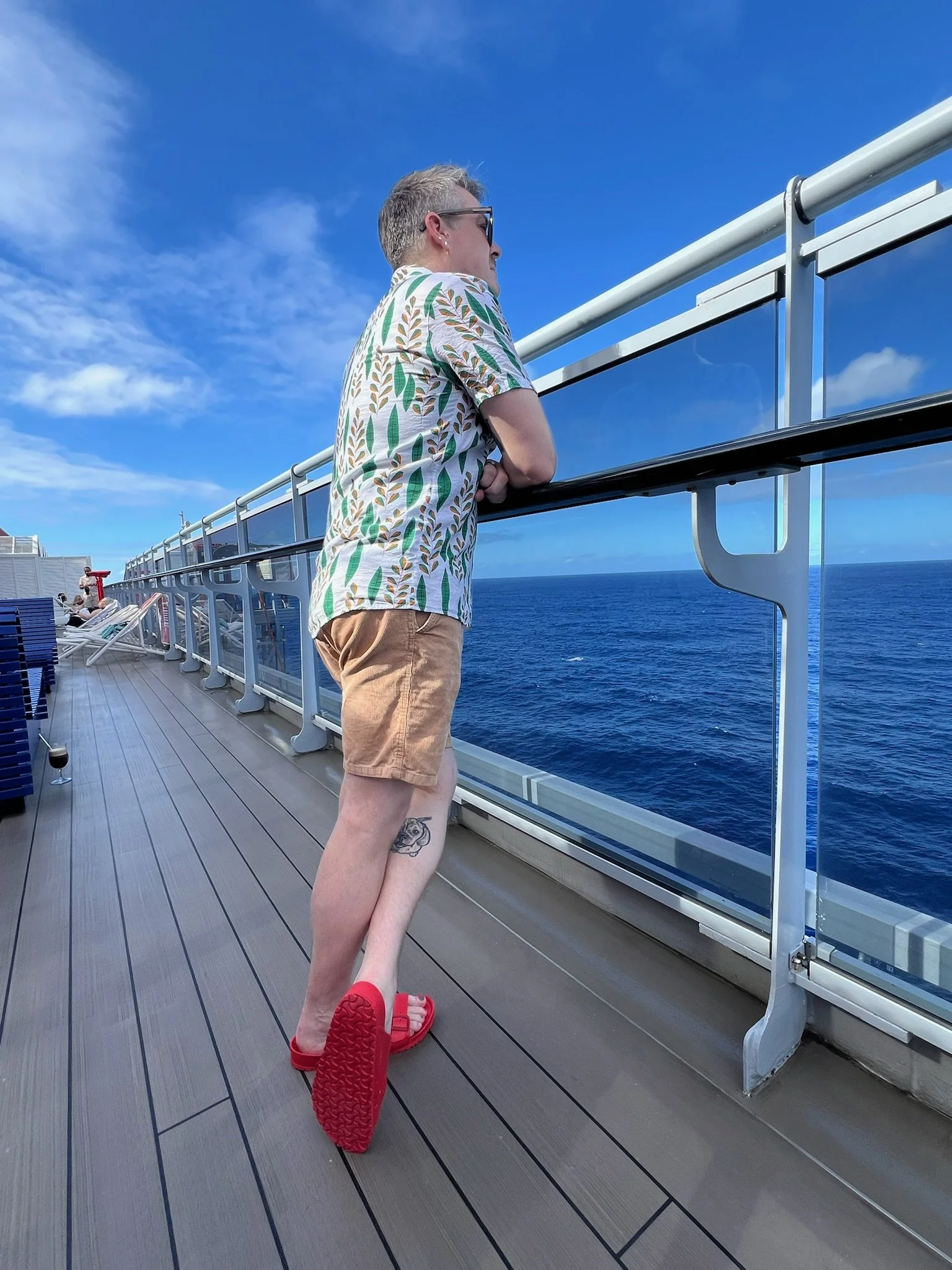Cruise ship deck view during strategic cruise planning experience