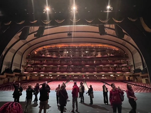 Backstage tour of Radio City Music Hall through travel advisor access
