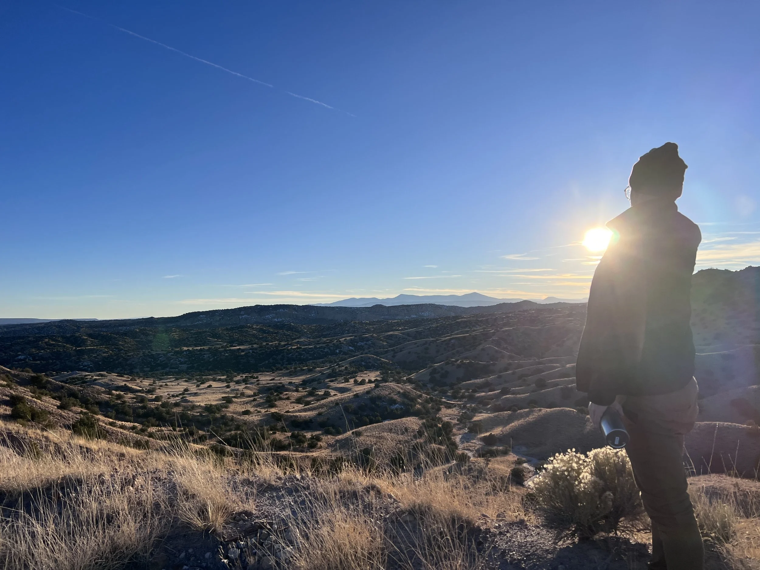 Scenic overlook during intentional travel itinerary