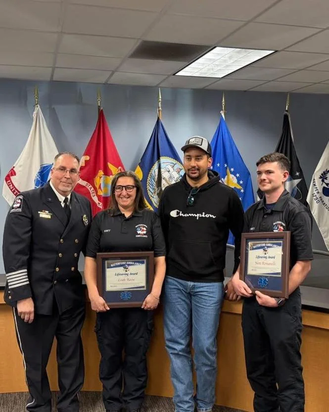 WAS Team Members issued life-saving award