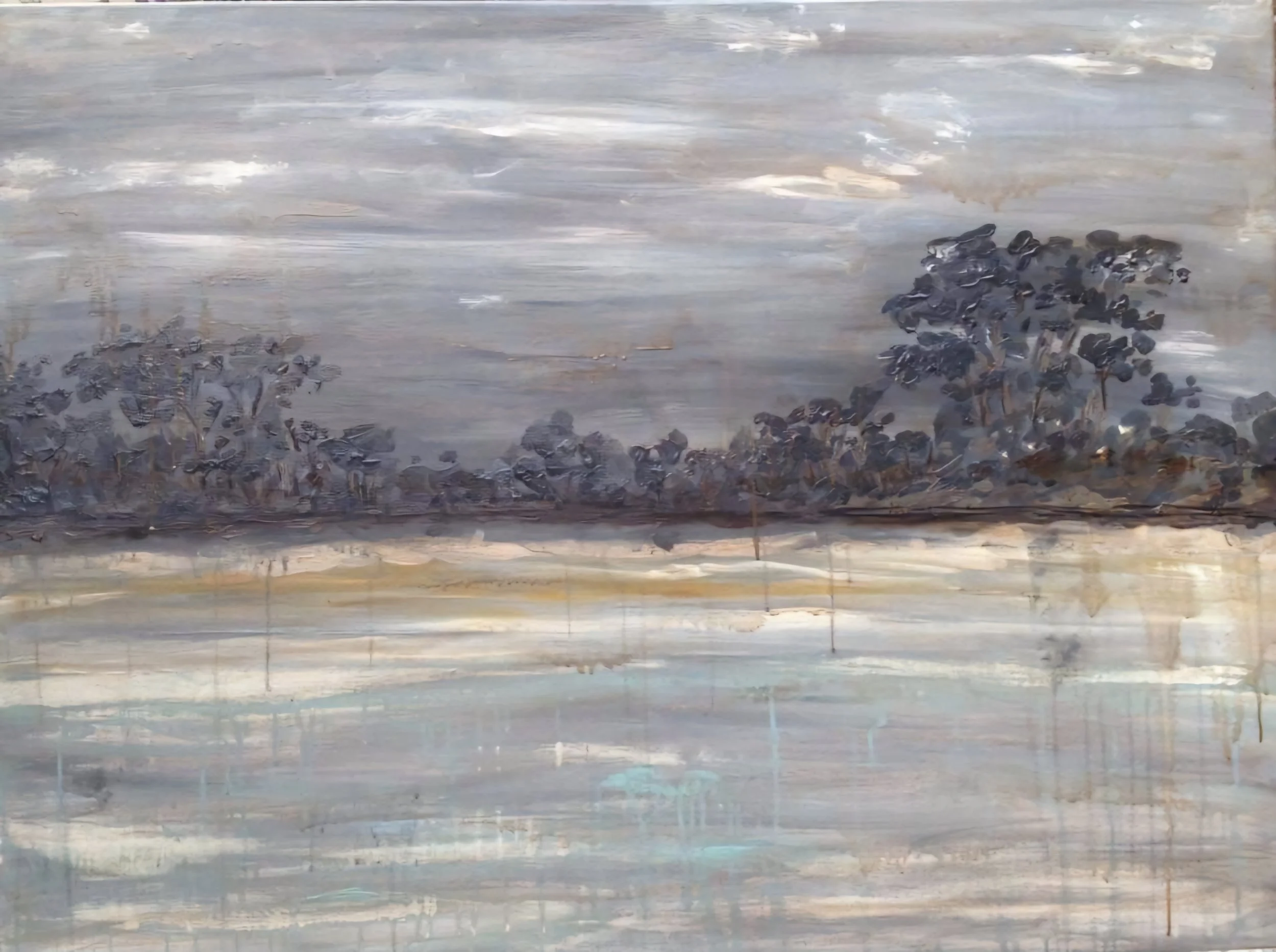 "Mood" Acrylic paint on canvas-30" x 40" NFS (Private collection)