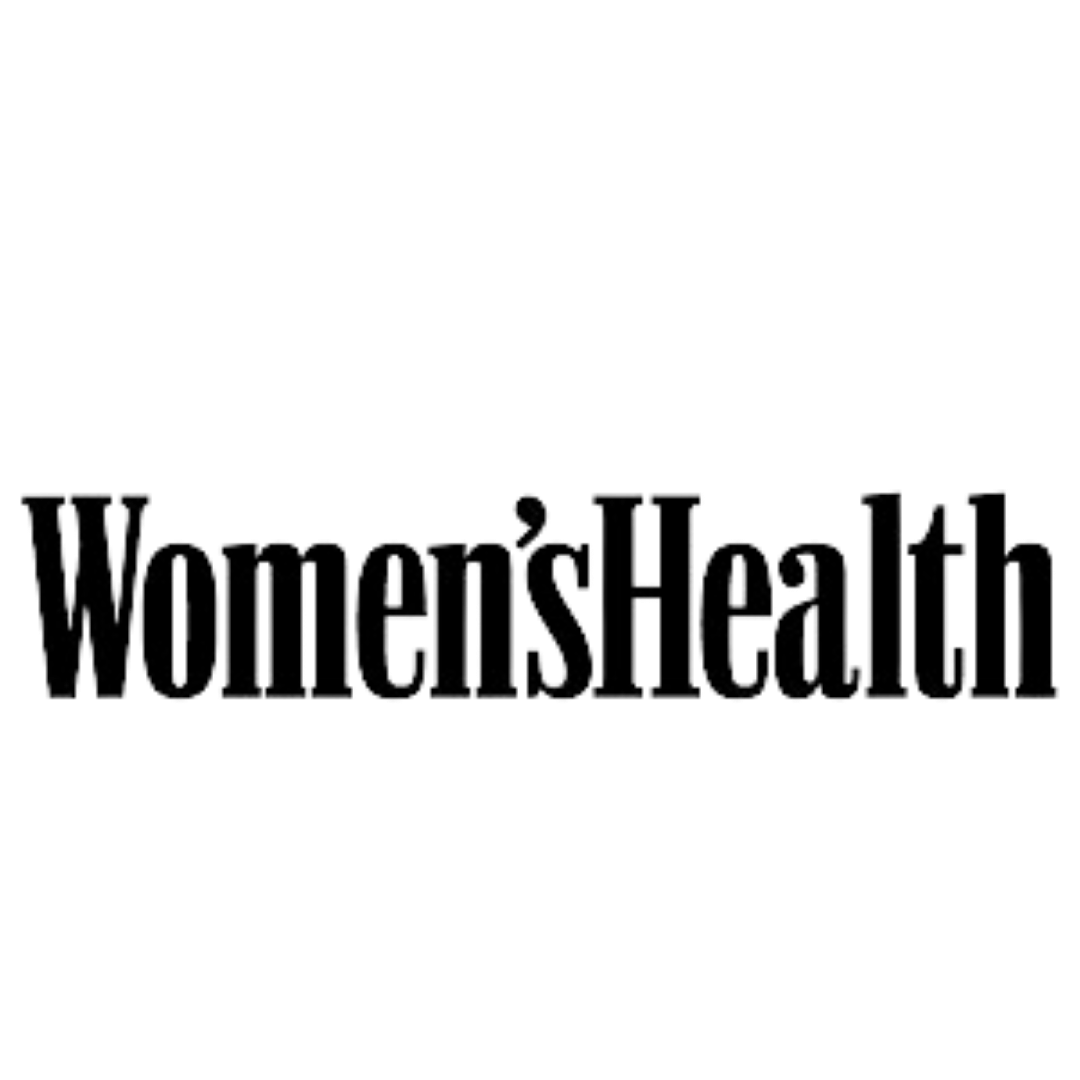 The logo for Women's Health magazine in black and white.
