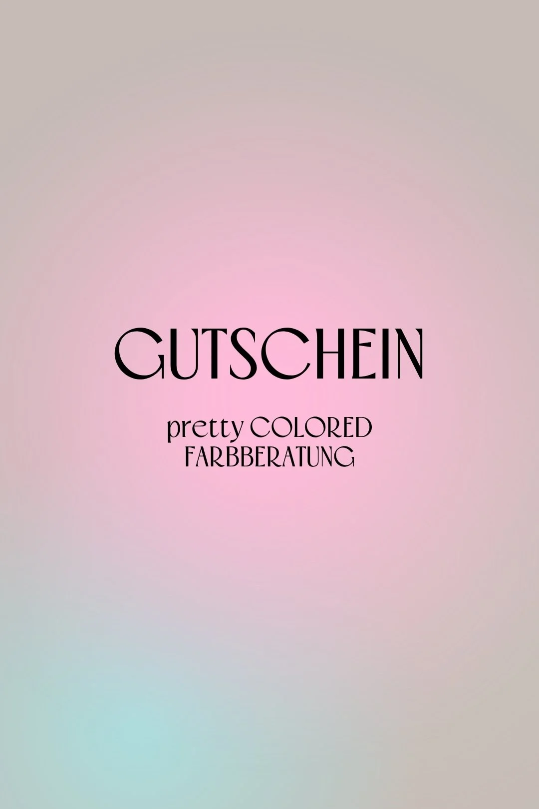 Gutschein - pretty COLORED