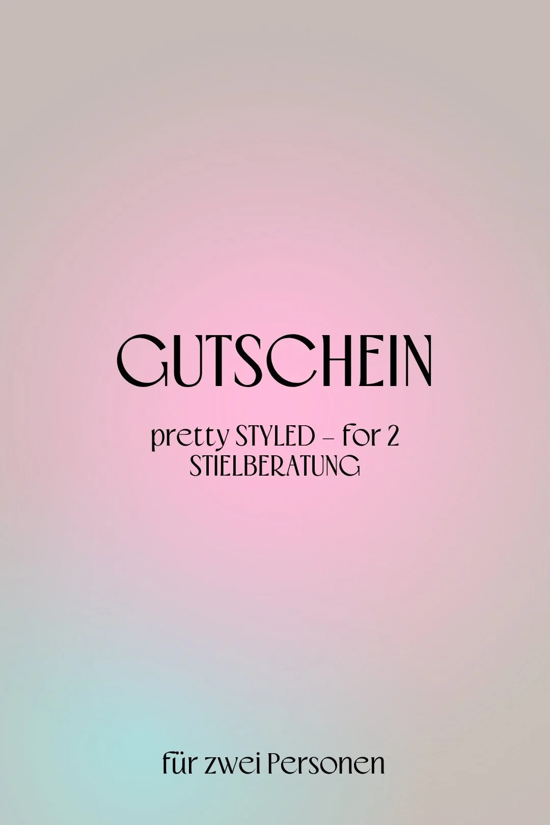 Gutschein - pretty STYLED – 2 Personen