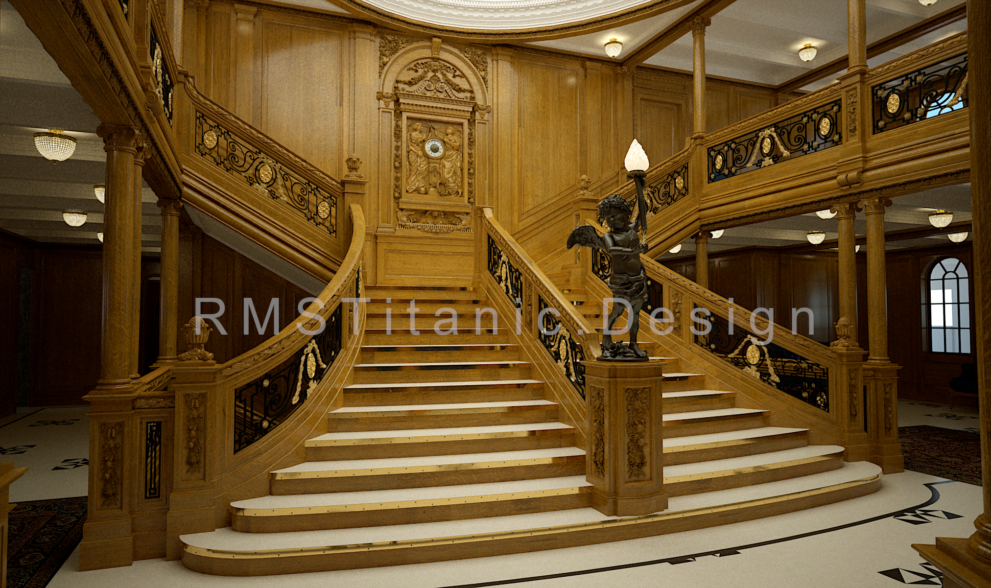 Titanic Grand Staircase Desktop Wallpaper