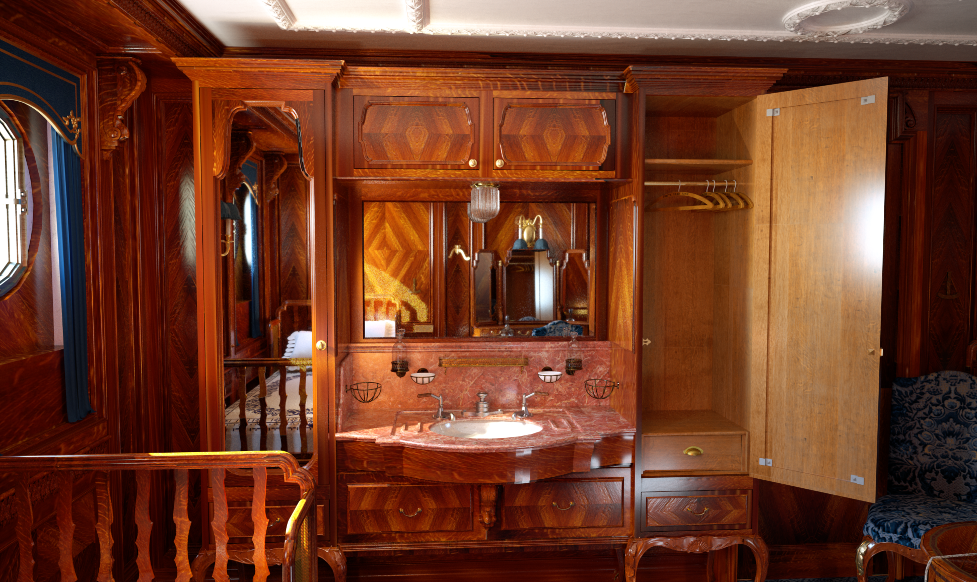 Georgian style cabin Titanic 