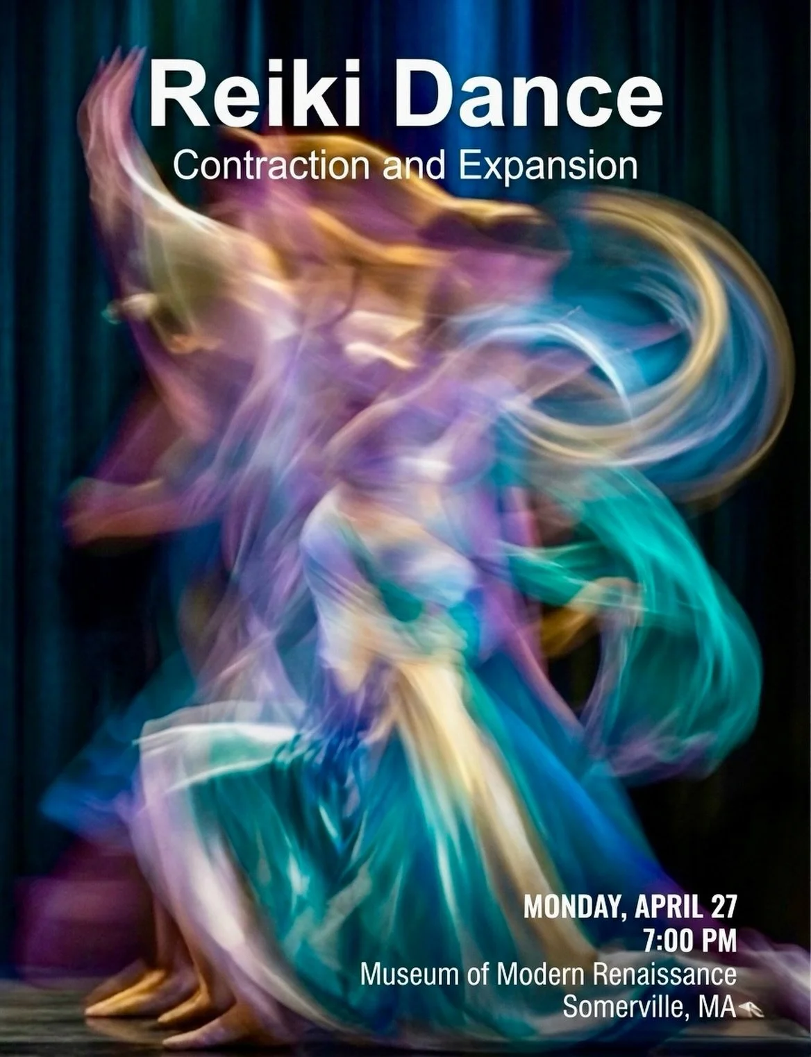 Excited! We will gather again!!⚡
April 27, 7:00 pm, at the Museum of Modern Renaissance in Somerville, MA.

The theme is: Contraction and Expansion.

Where in my life am I overly contained?

Where do I need more shape, boundary, or form?

What does f