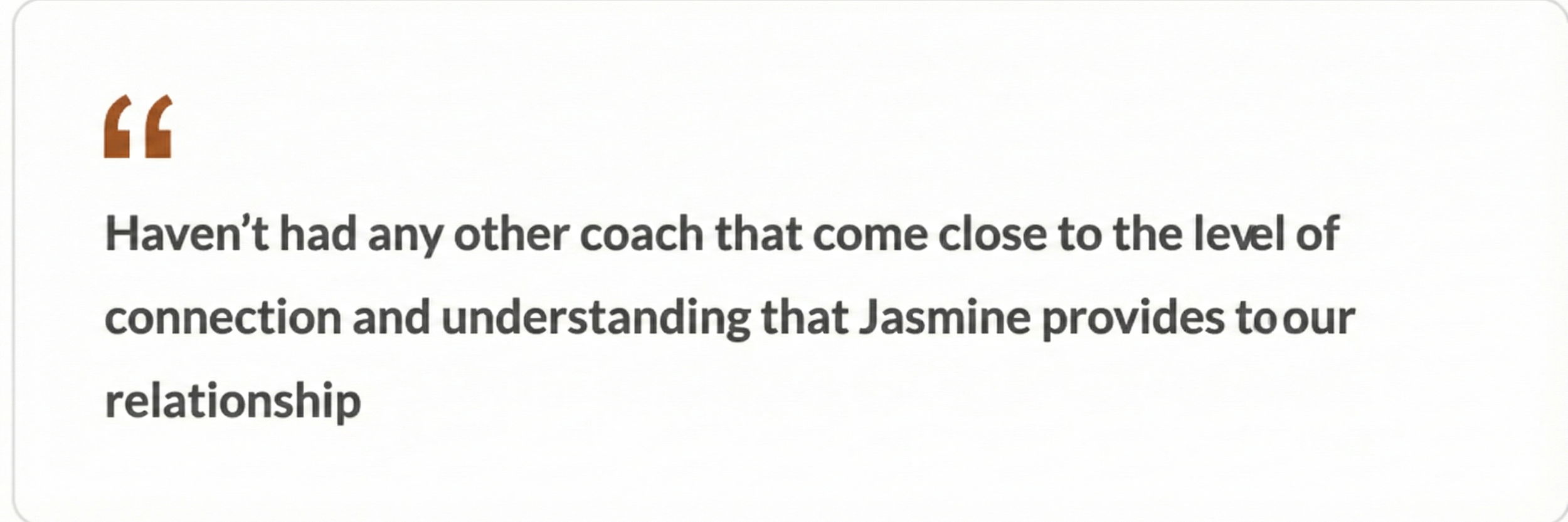 Jasmine Habeeb supports a romantic relationship