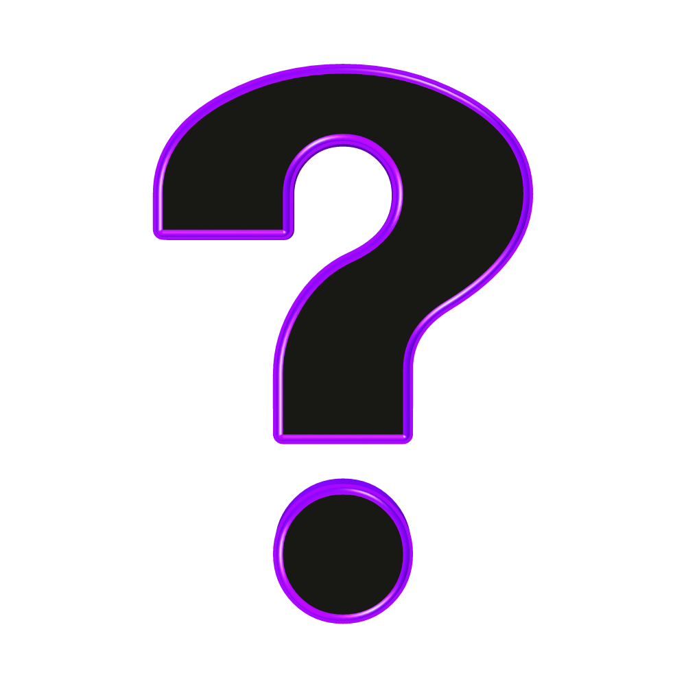 Spinning question mark