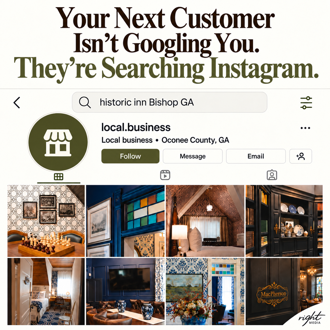Your Next Customer Isn't Googling You. They're Searching Instagram.