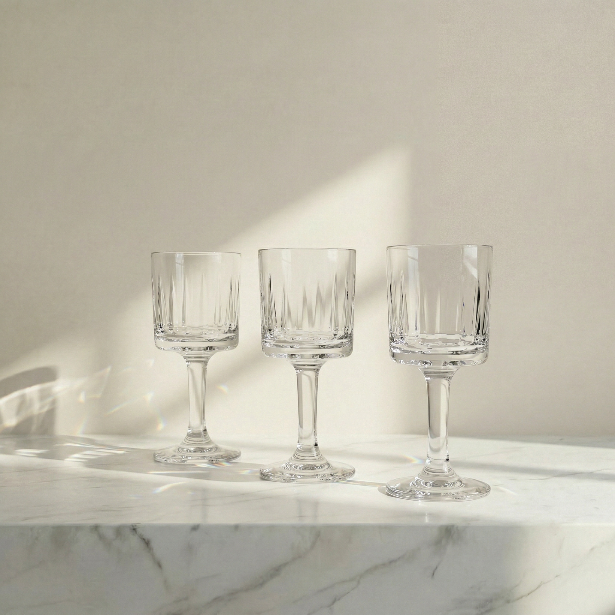 Vintage JHQ Jens Harald Quistgaard Crystal Goblets (Set of 3)
