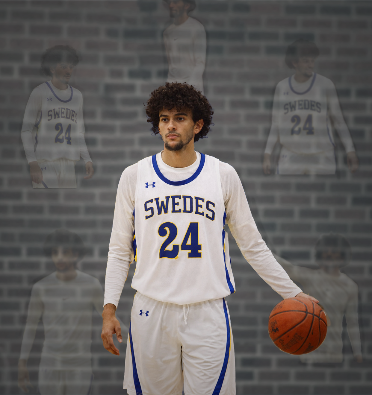 Creative sports portrait edits showcasing advanced photo manipulation and branding visuals.