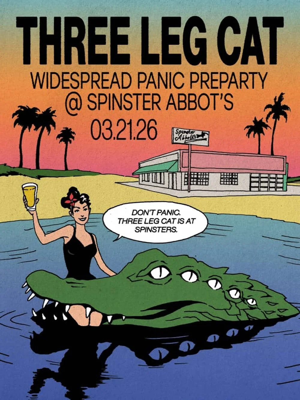 This Saturday, March 21st
WSMFP PREPARTY 
@spinsterabbotts 
12-4pm

Stoked to have our good buddy @craigreagordrums hanging out with us on the kit. 

Spinsters, we missed ya&mdash; see you Spreadnecks there!

Art by the incredible @edlanediven