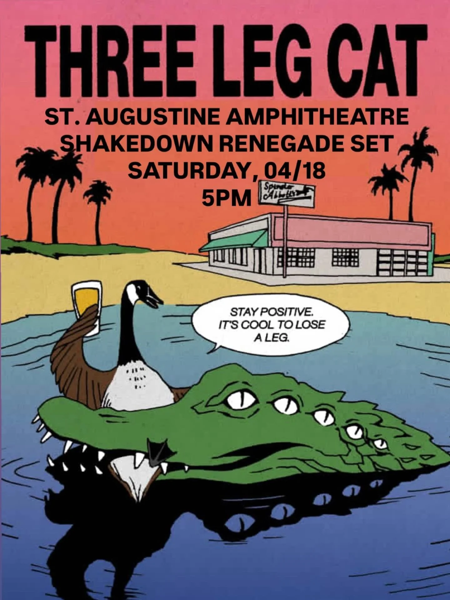 Catch us outside, how bout that?

SATURDAY, 04/18
St. Augustine Amphitheatre 
Shakedown St.