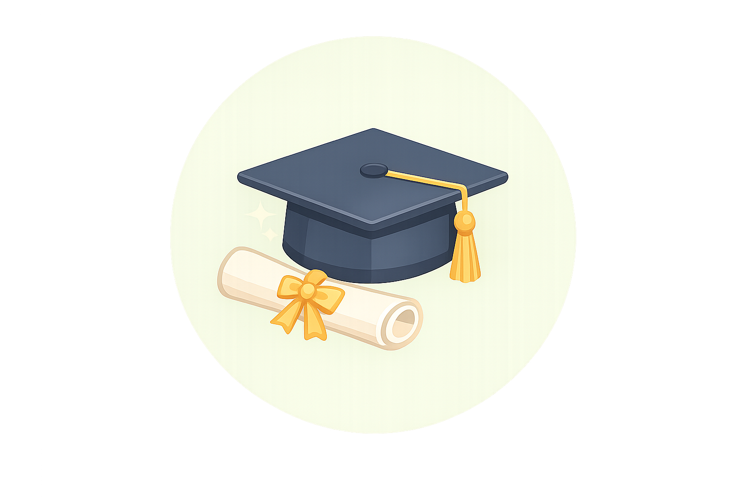 Graduation cap and diploma representing personalized graduation songs from Grandma’s Song Shop