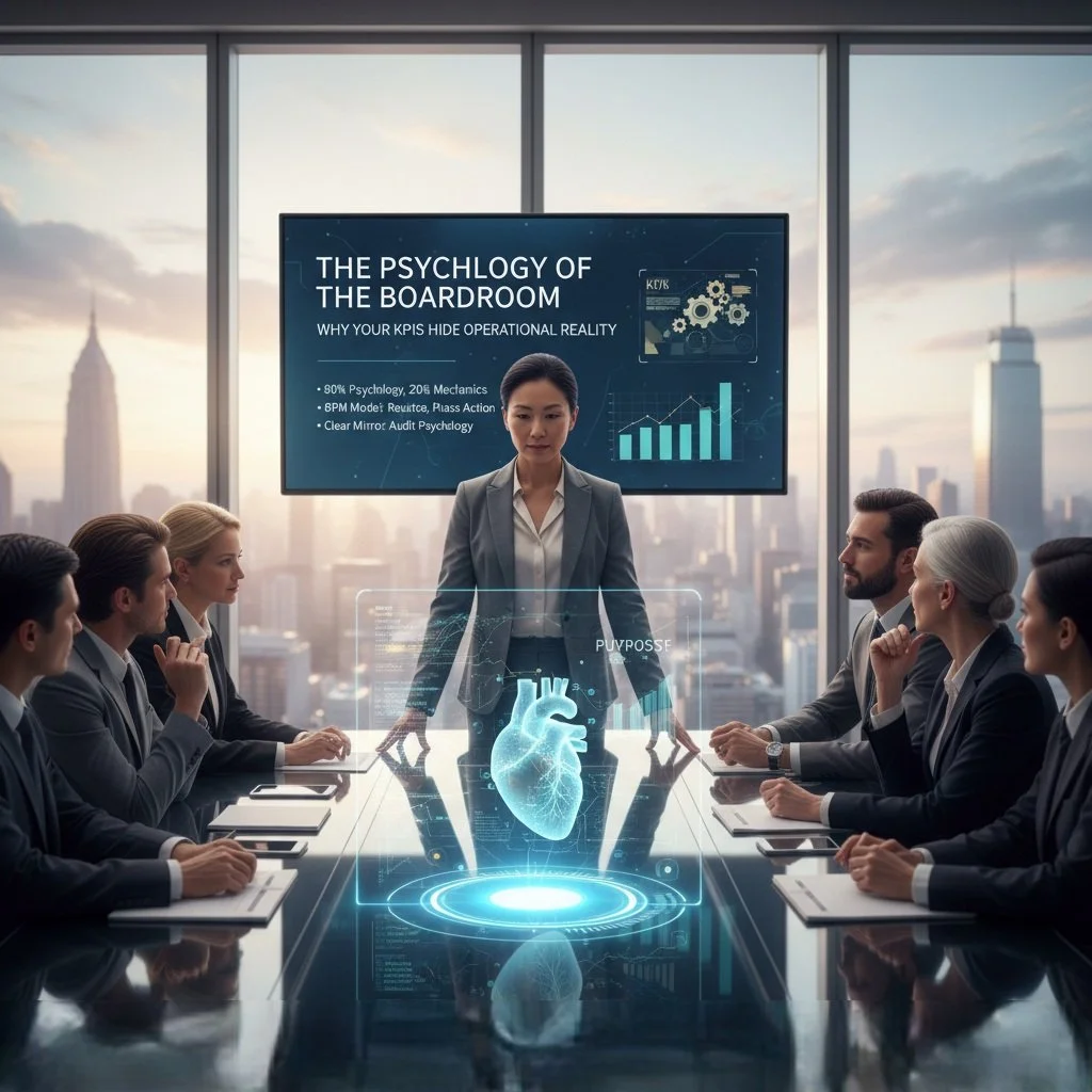 La Psicología del Boardroom: Por qué tus KPIs esconden la realidad operativa