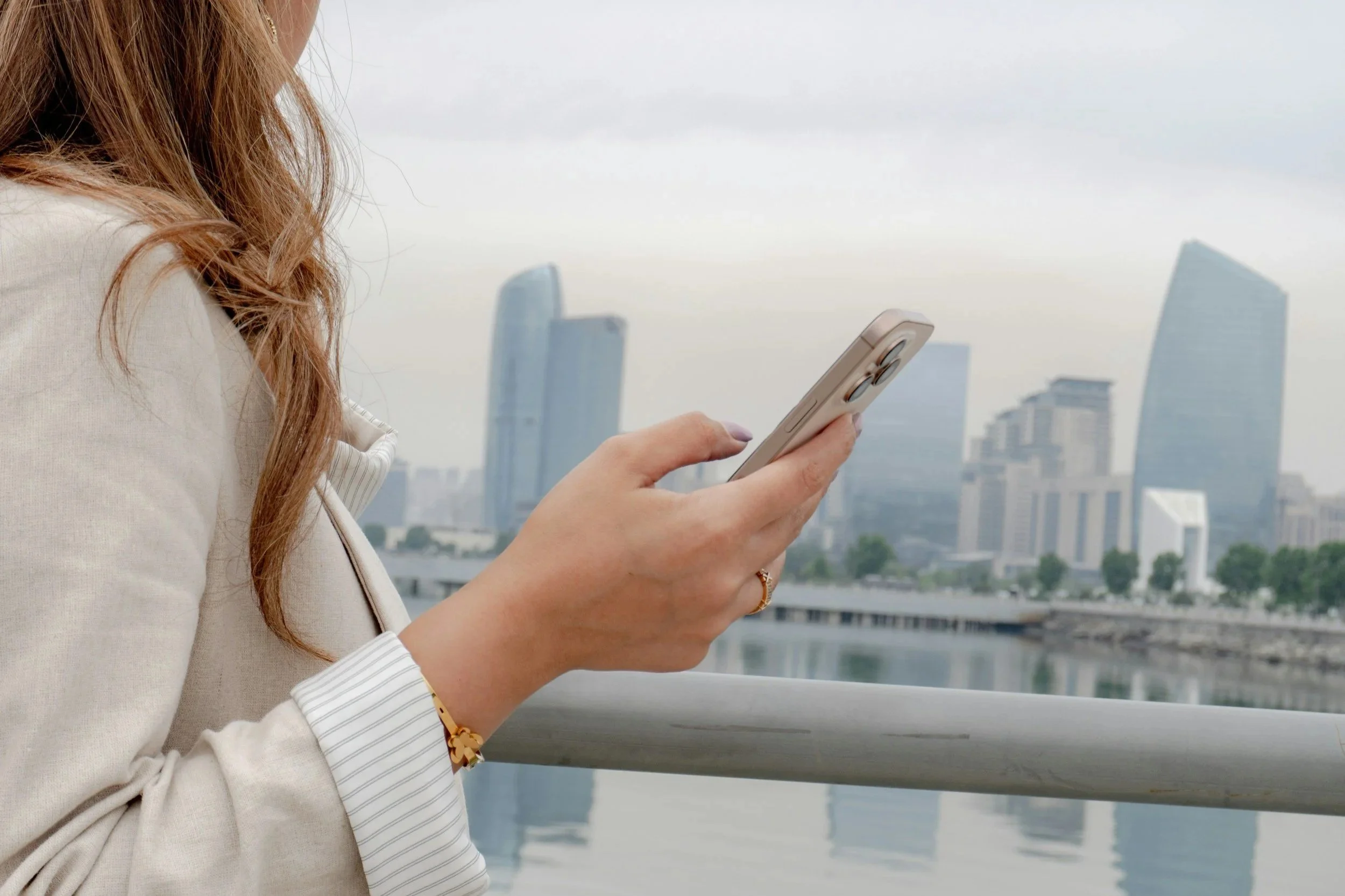 Woman with phone
