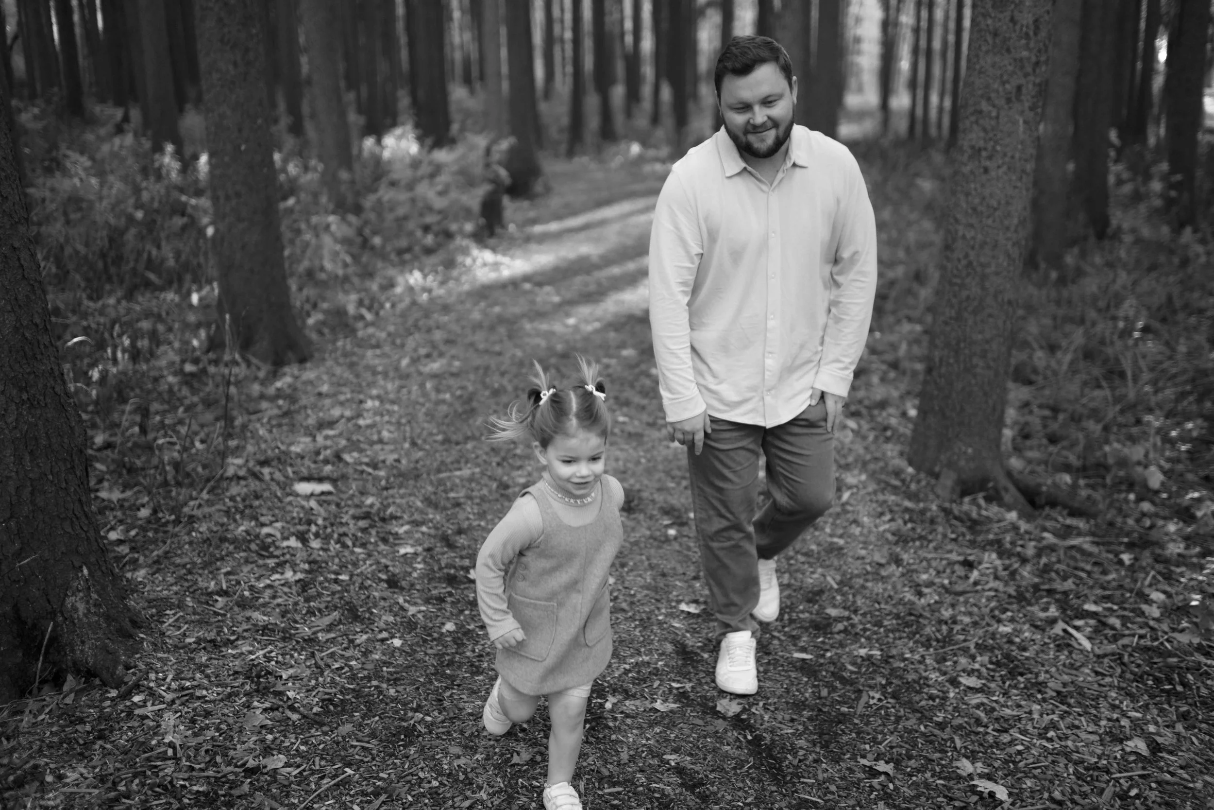 Running around with dad at Morton Arboretum Lisle IL 