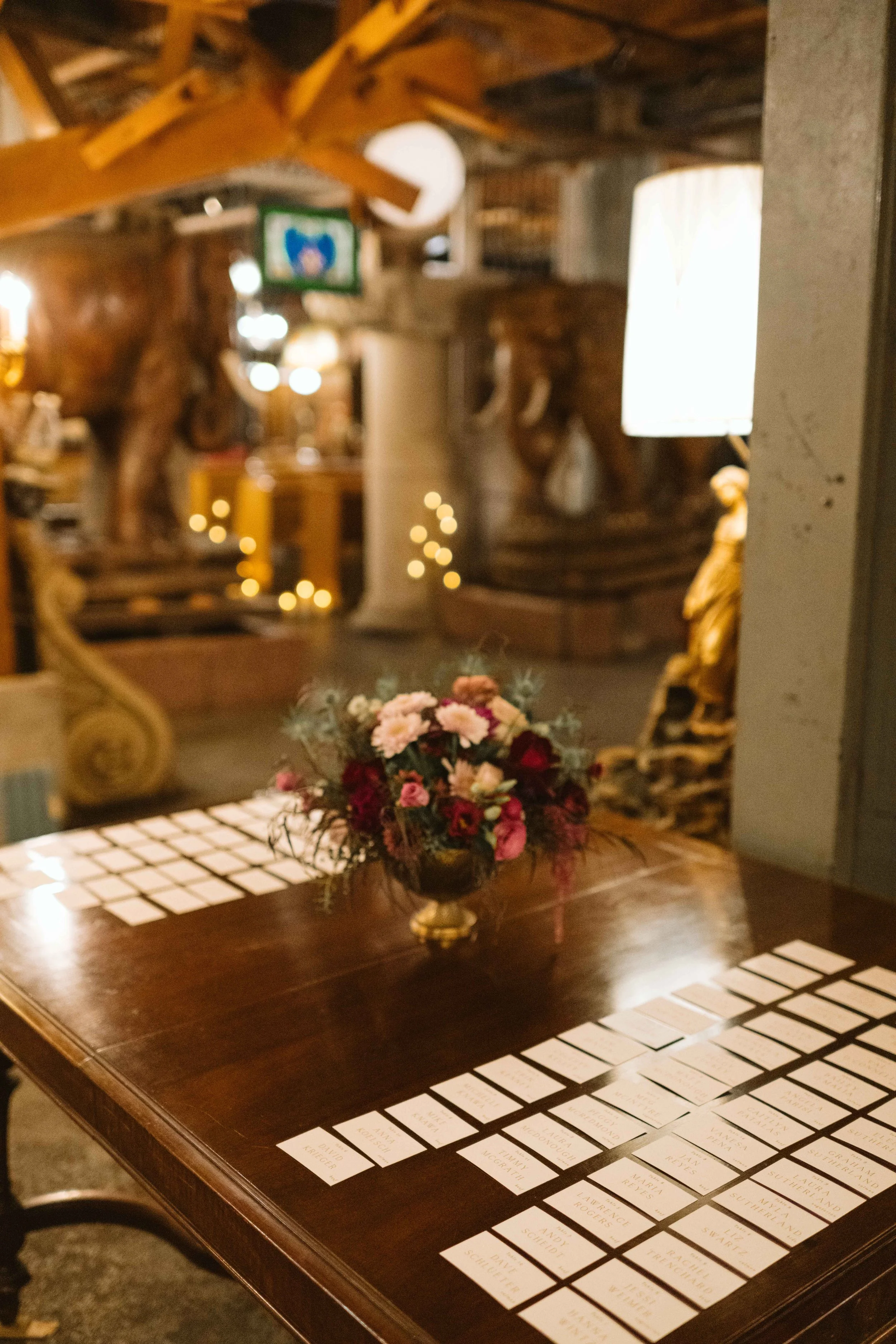 Place cards at Salvage One in Chicago IL