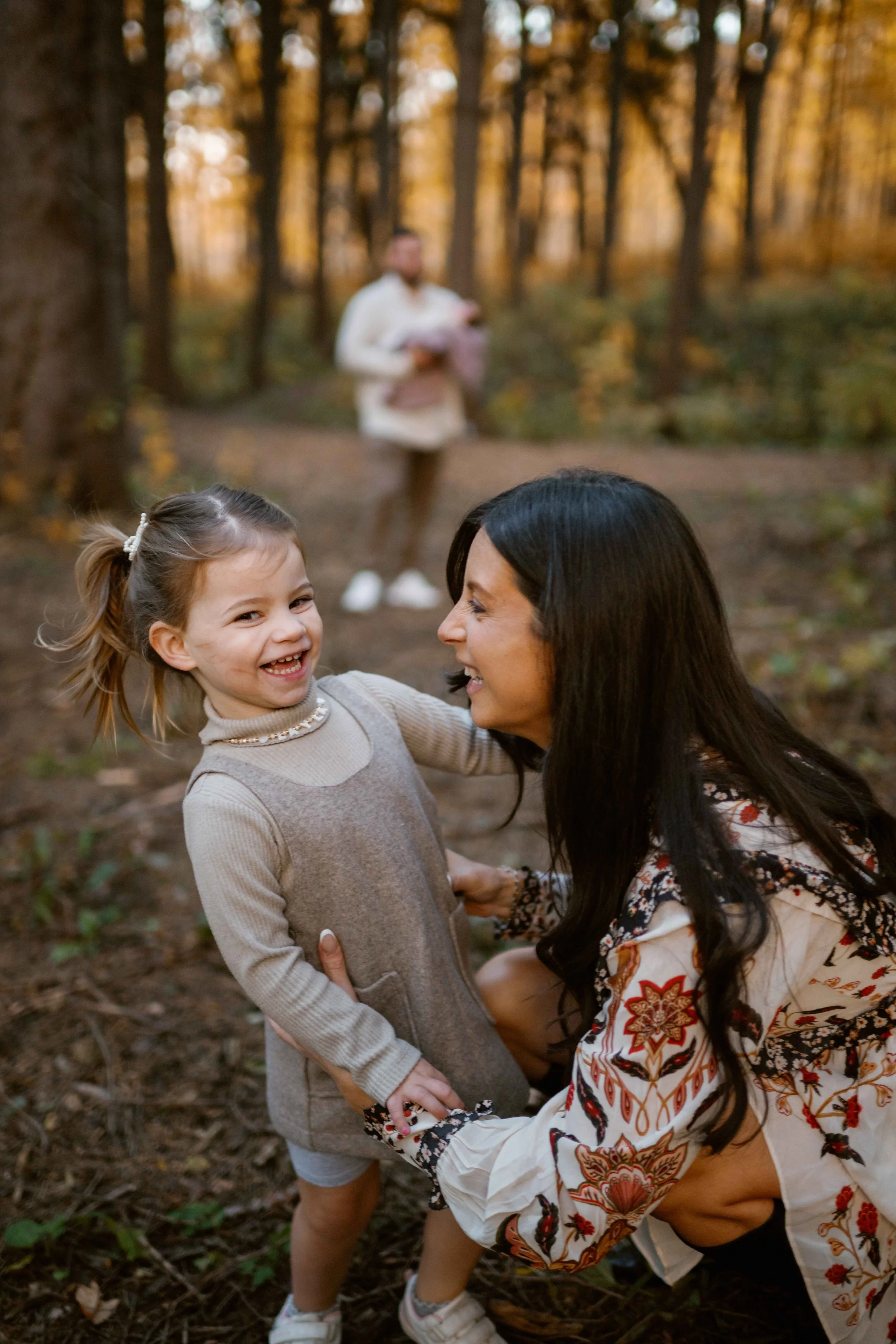 being silly with mommy at Morton Arboretum Lisle IL 
