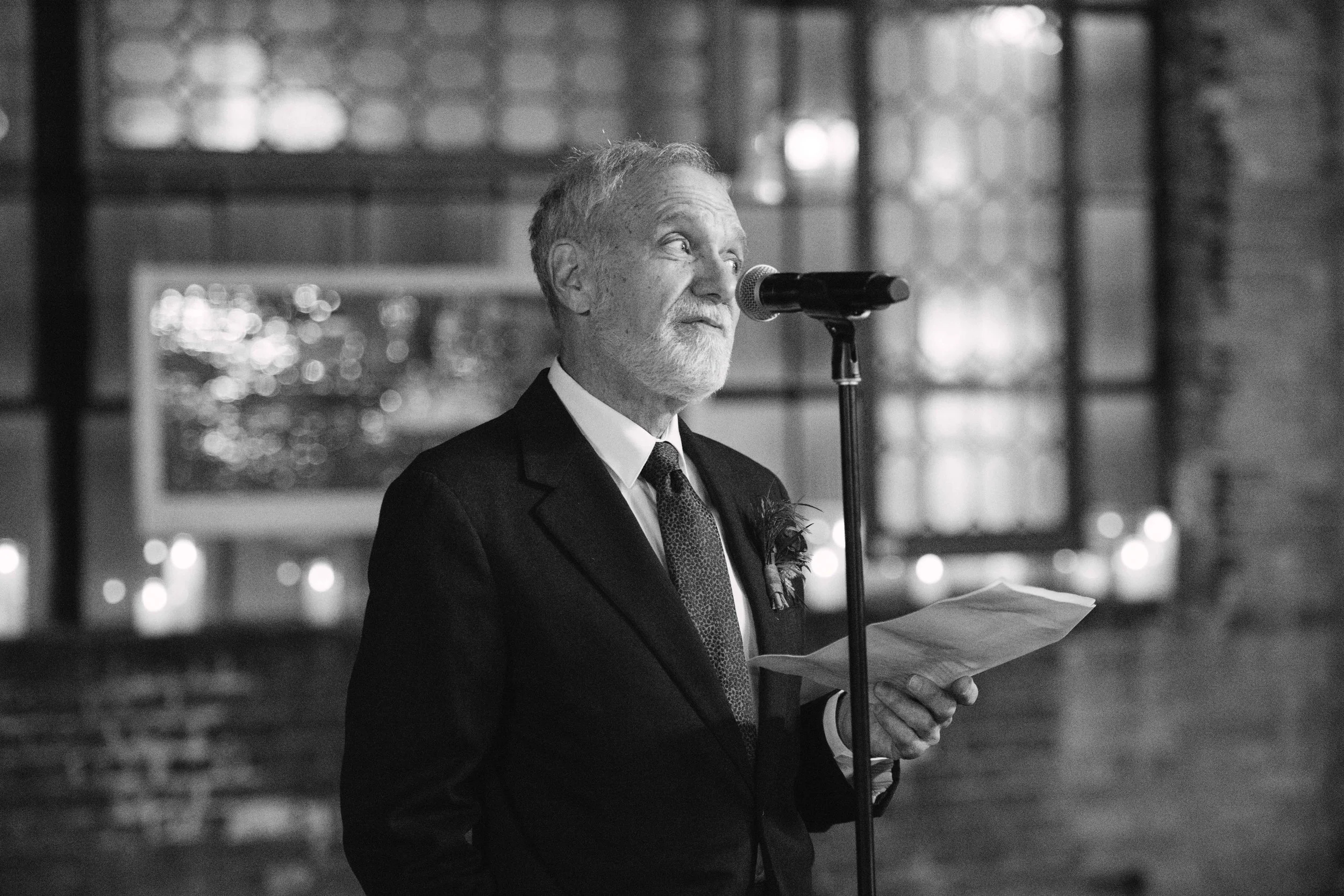 salvage on chicago groom's father giving a speech