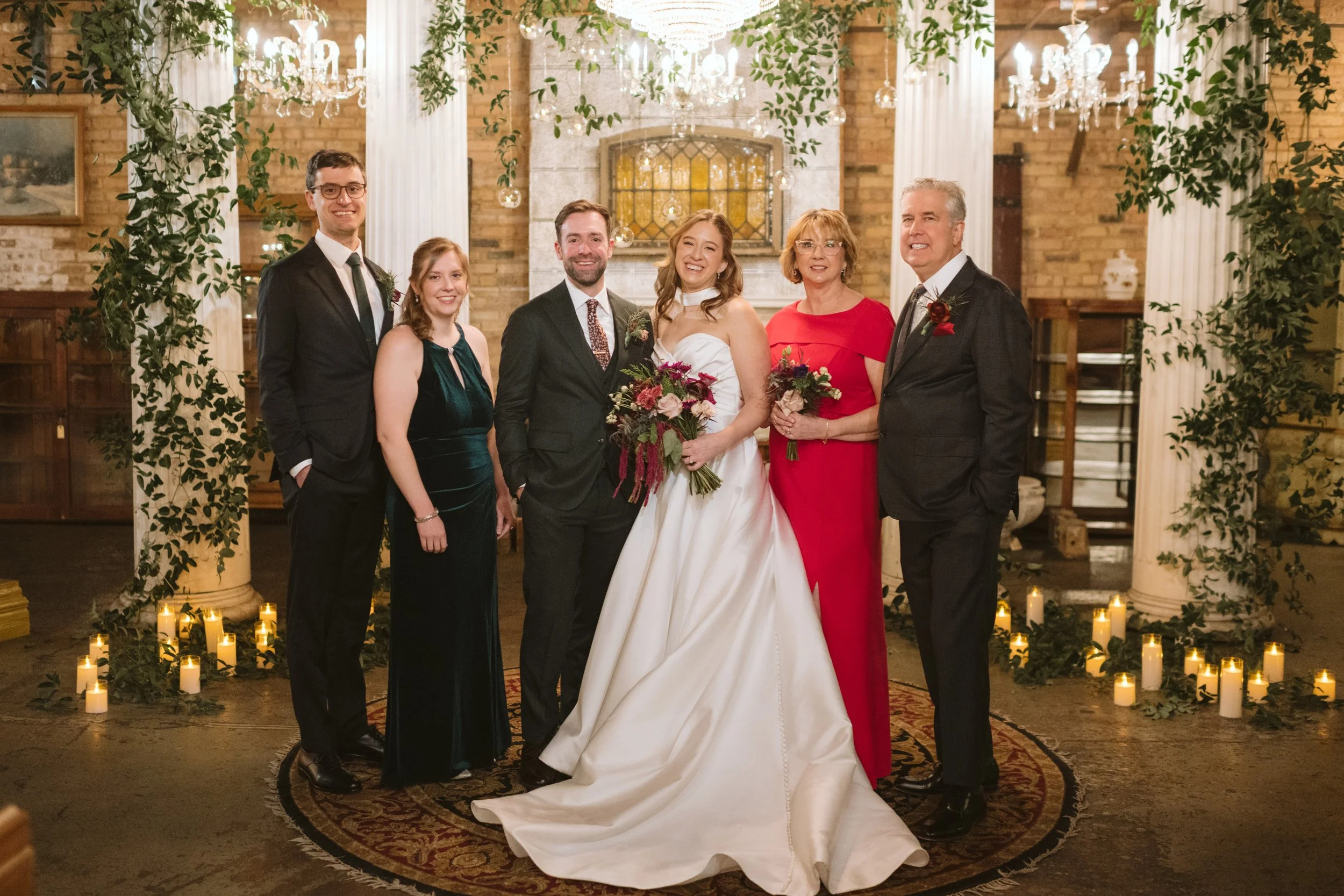 Family photo at Salvage One in Chicago IL