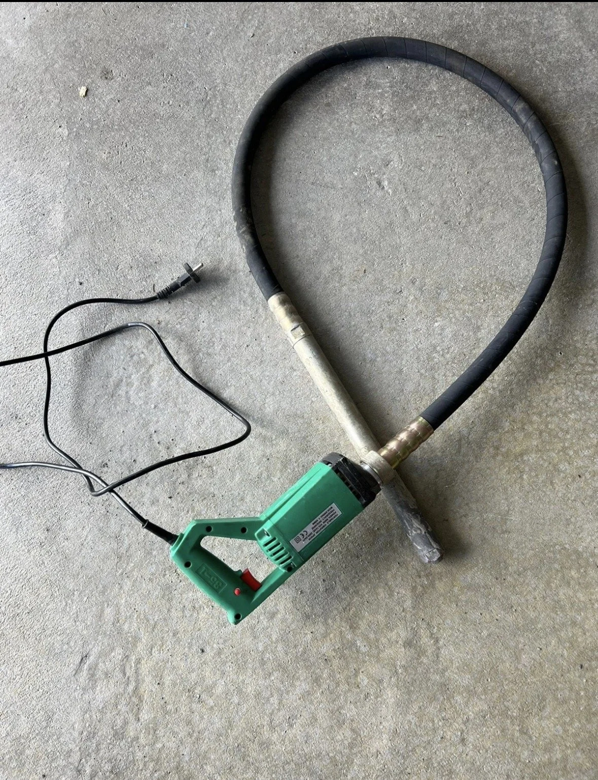 Betongvibrator. Foto