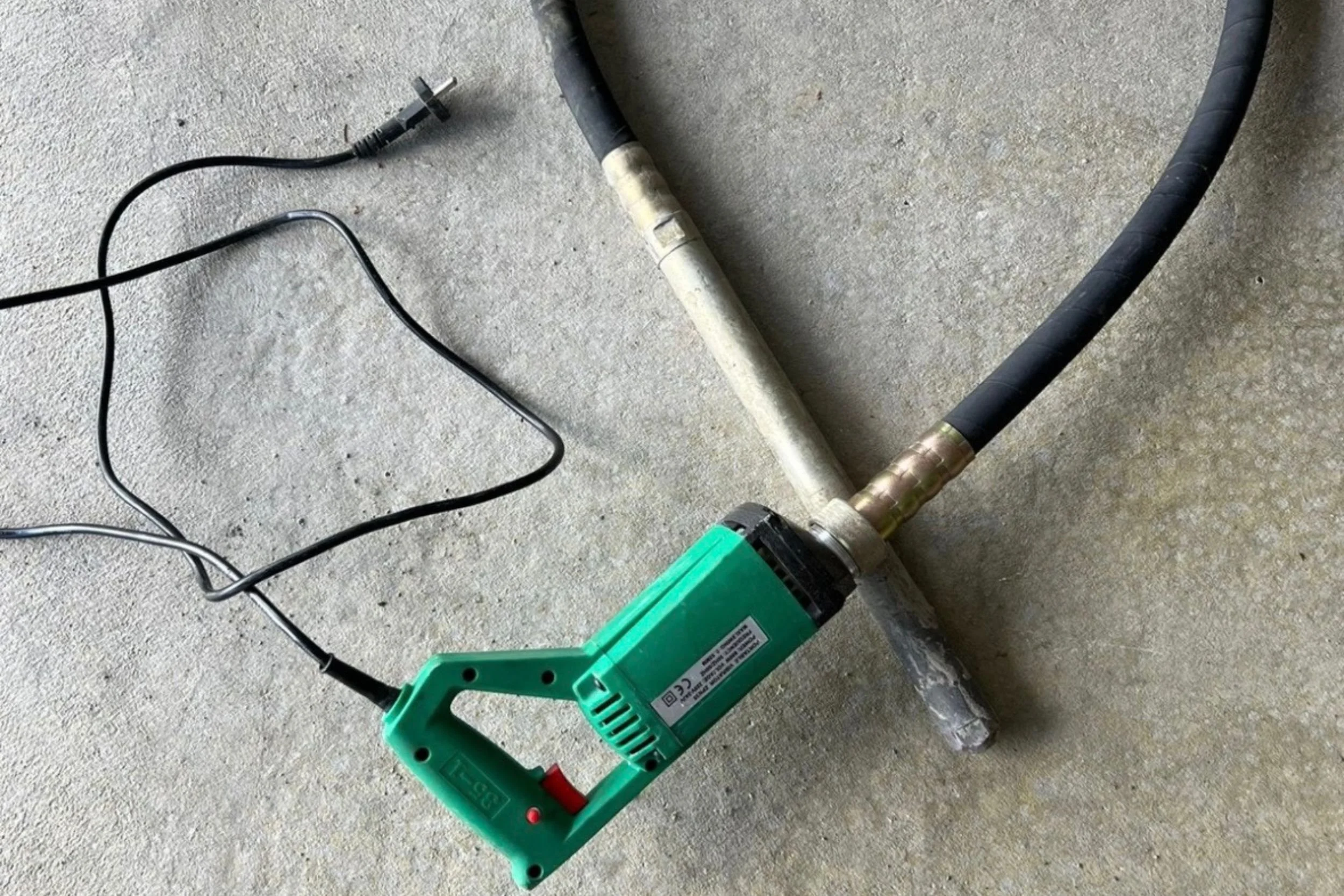 Betongvibrator. Foto