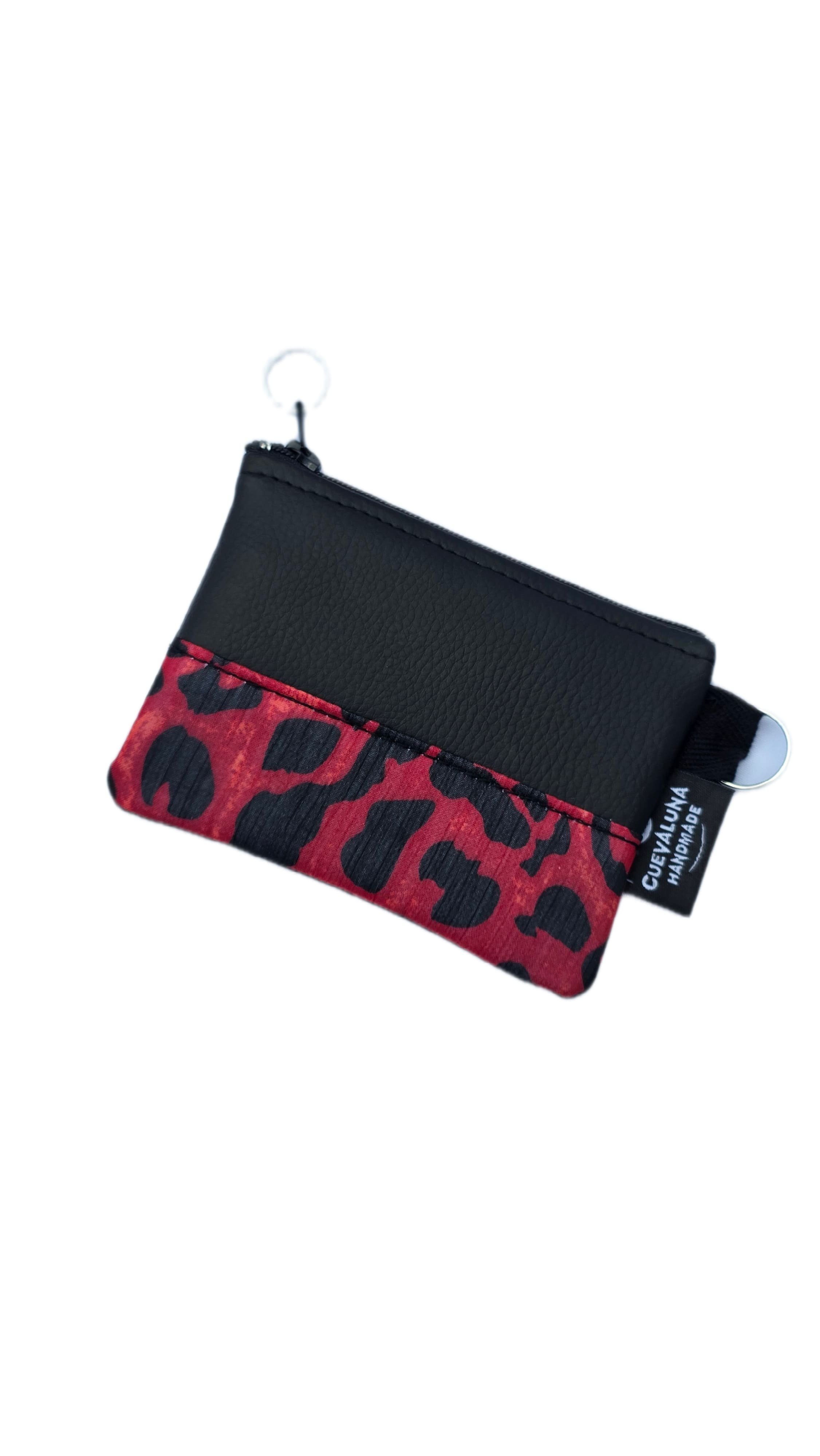 MONEDERO LEOPARDO ROJO