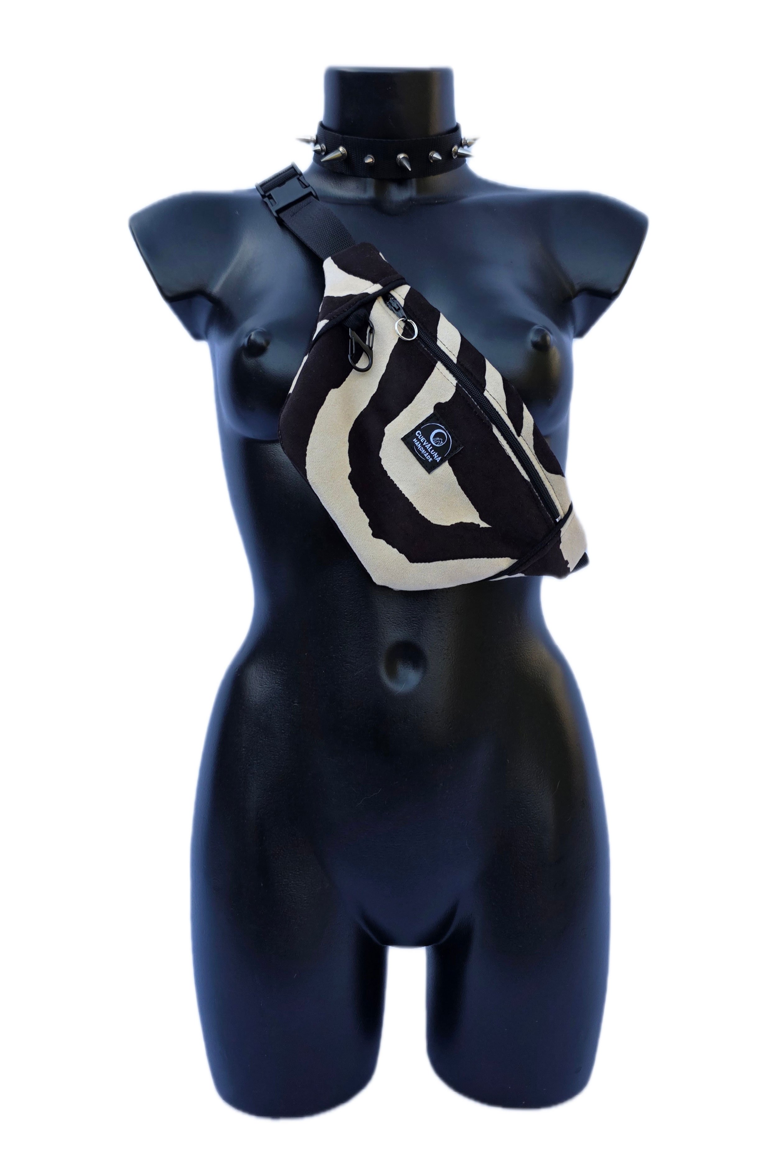 Riñonera zebra velvet