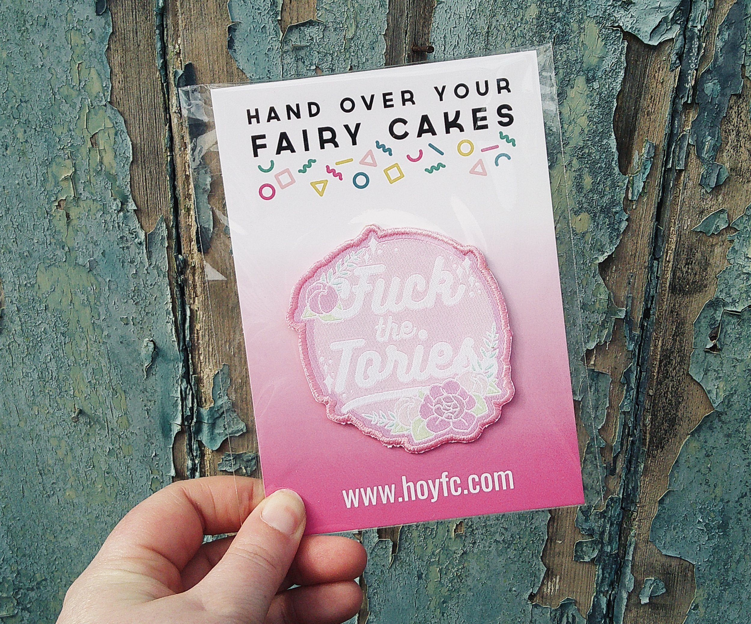 Fuck the Tories Pink - Iron On Patch