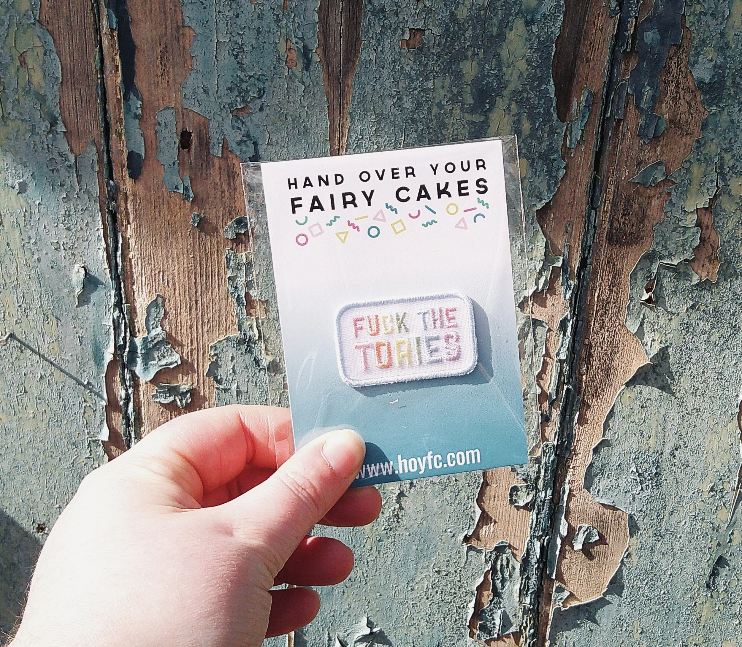 Fuck the Tories Pastel - Iron On Patch